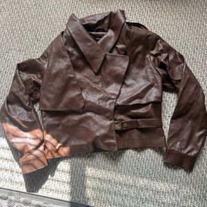 Forever 21 Brown Leather Jacket